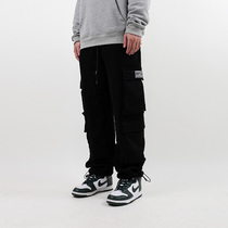 BIPOLAR multi-pocket basic pants autumn and winter National Tide brand hip hop street sports loose casual pants men