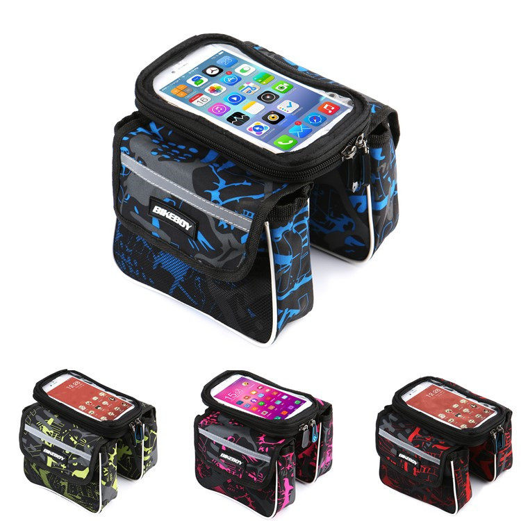Festive Bloom UCC Bike Bag Riding Touch Cell Phone Bag Mountaineering Car Saddle Pack Front Beam Bag Upper Tube Bag