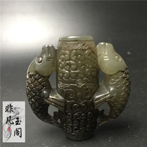 Antique Han Dynasty bag old Xiuyu antique jade antique jade has more than jade pendants for years