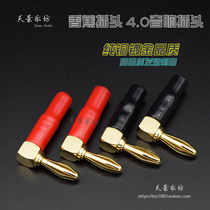 Banana plug 4mm elbow Banana plug socket L-type 90 degree speaker wiring horn Wire Terminal