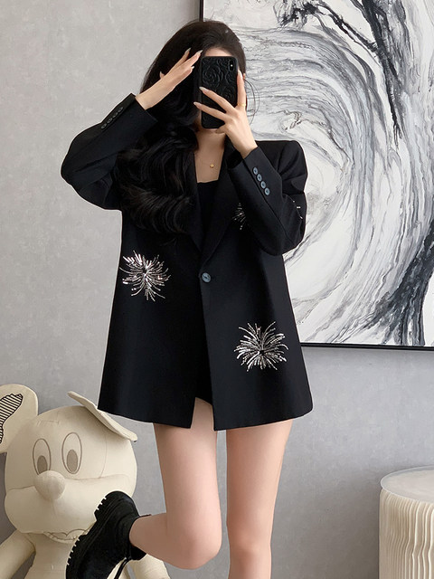 Casual Blazer for Women, Elegant and Sophisticated Design, Niche Style, Loose Fit, Stylish and Trendy Blazer
