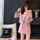 Autumn high-end royal sister women's clothing, high-end small fragrance suit, design sense, niche temperament, celebrity skirt two-piece set
