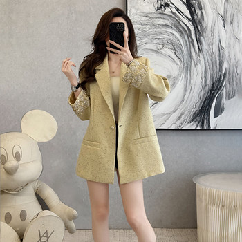 Fashionable and Elegant Luxury Versatile Chic Loose-Fitting Chanel-Style Blazer for Women with a High-End Feel for Professional Commuting