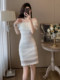 Summer High-End Exquisite Age-Reducing Bodycon Skirt, French-Style Chic One-Shoulder Dress for Women with a Sense of Sophistication