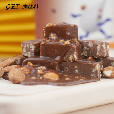 康比特加速乳清蛋白棒能量棒代餐棒健身增肌可可坚果味30g*6支