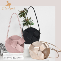 Special) Girl Heart Flowers Loli Bag Floral Packaging Materials Lychee Leather Gift Box Portable Flower Gift Box