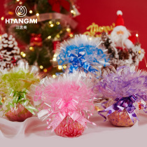 Christmas Apple Wrapper High-grade Christmas Eve Pingan Fruit Handmade Color Round Transparent Plastic Cellophane