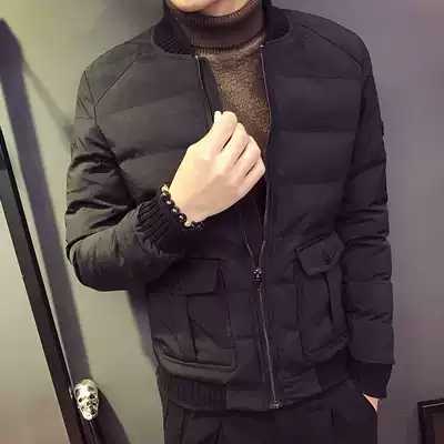 Tide brand pilot cotton coat men's winter handsome trend 2020 new thickened baseball collar down cotton coat cs