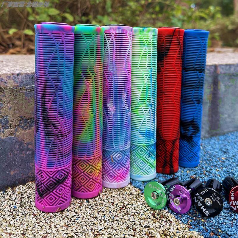 Shock-Absorbing Handlebar Grips Universal Bicycle Extended Non-Slip Soft Cycling Scooter Fixed Gear Mountain Bike Grip Accessories