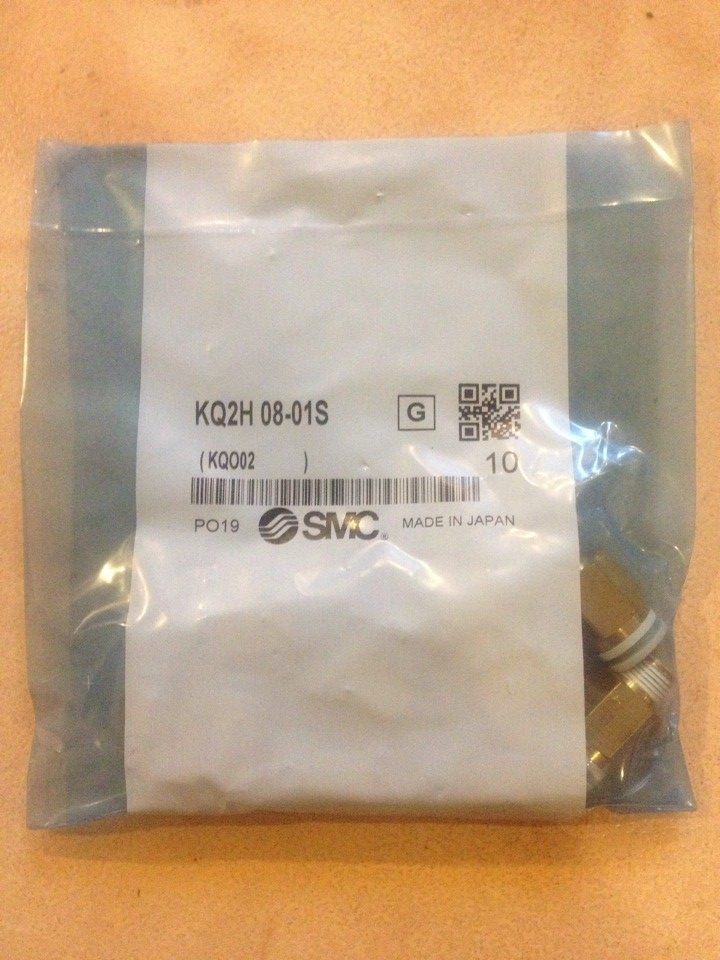 SMC trachea quick-plug connector KQ2H10-01S external screw straight-through connector trachea quick-plug connector PC10-01S