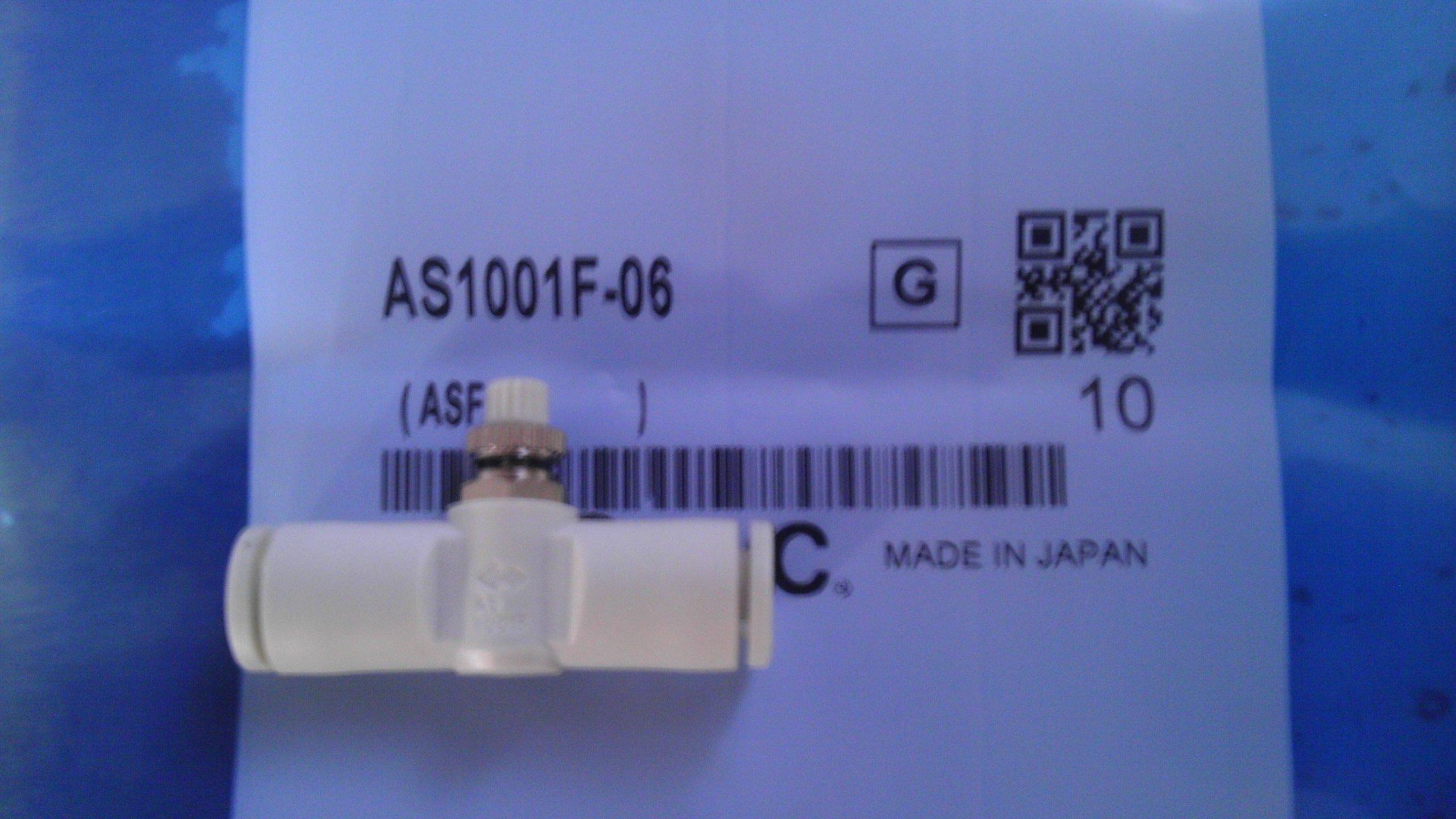 SMC pipe adjustment valve throttle valve AS1001F-06 Cylinder speed control valve gas pipe joint