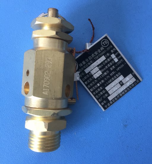 Ningbo Yongan safety valve YA28X6T 10 full open 0 26MPa Shandong Xinhua vertical sterilizer accessories