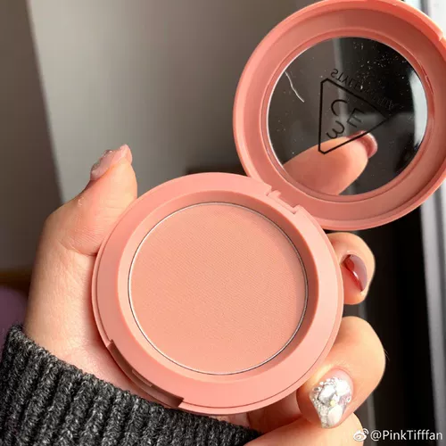 3CE, персиковые бежевые румяна с розой в составе, Южная Корея