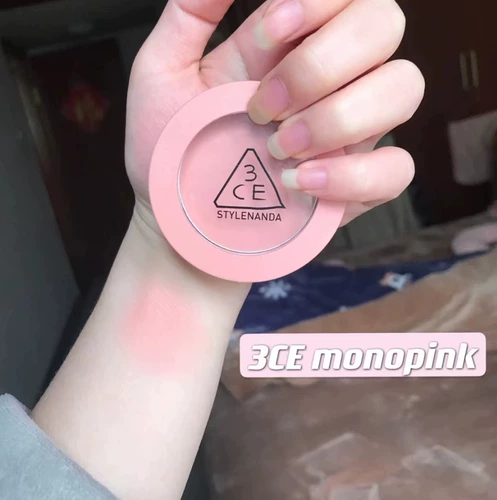 3CE, персиковые бежевые румяна с розой в составе, Южная Корея