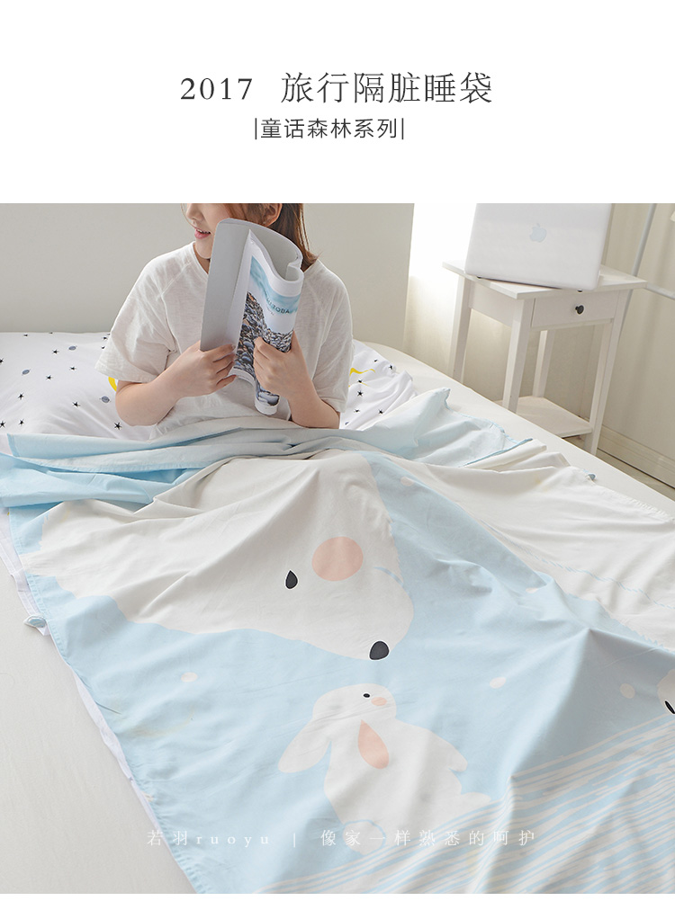 Nếu lông in ấn khách sạn bẩn túi ngủ người lớn trong nhà cotton di động du lịch mỏng túi ngủ nguồn cung cấp du lịch