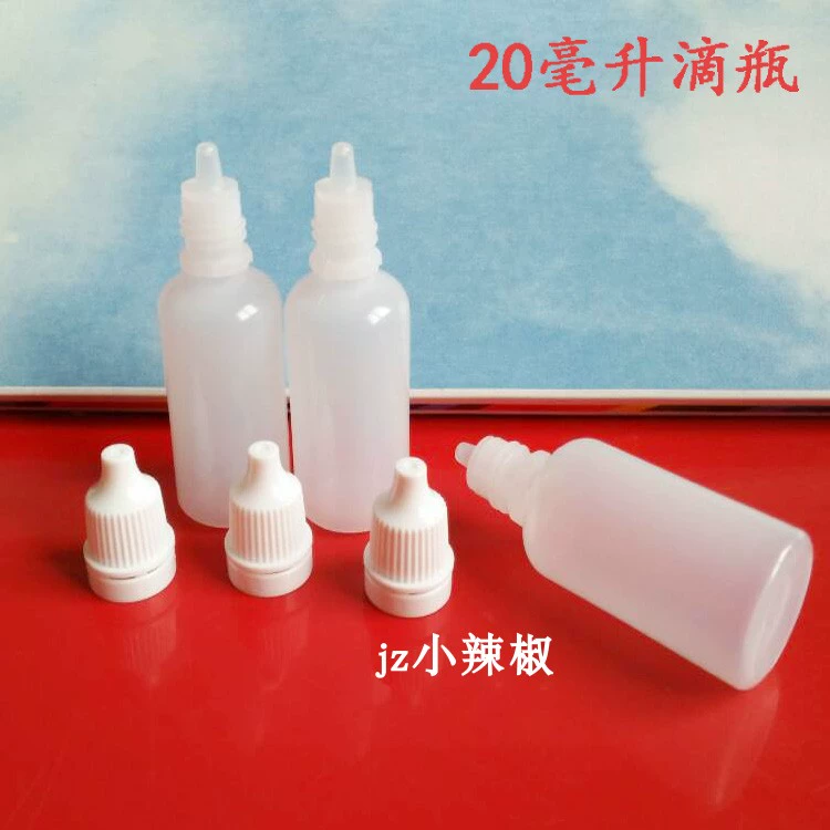 20ml ml nắp chống trộm chai tinh dầu chai nhựa chai nước chai phụ giọt chất lỏng nhỏ giọt chai nhỏ mắt chai - Thuốc nhỏ mắt nước nhỏ mắt rohto