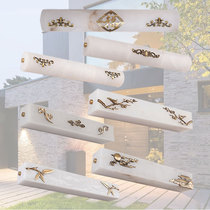 Chinese-style marble wall lamp door front lamp entrance door outside door roof lamp door door entrance lamp Villa Hotel copper lamp