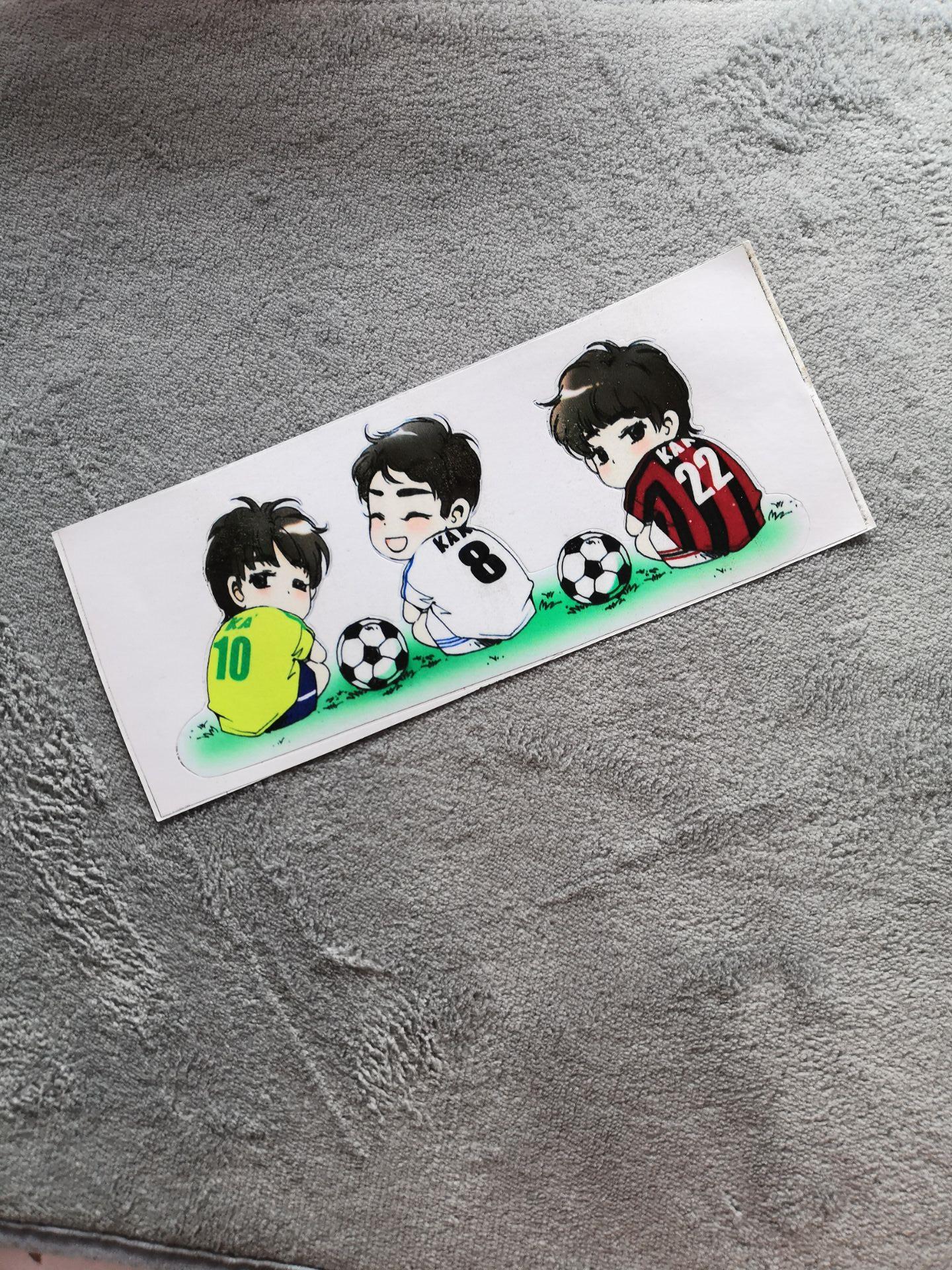 Creative football baby car stickers cover scratches decorative stickers reflective personality goddess car stickers