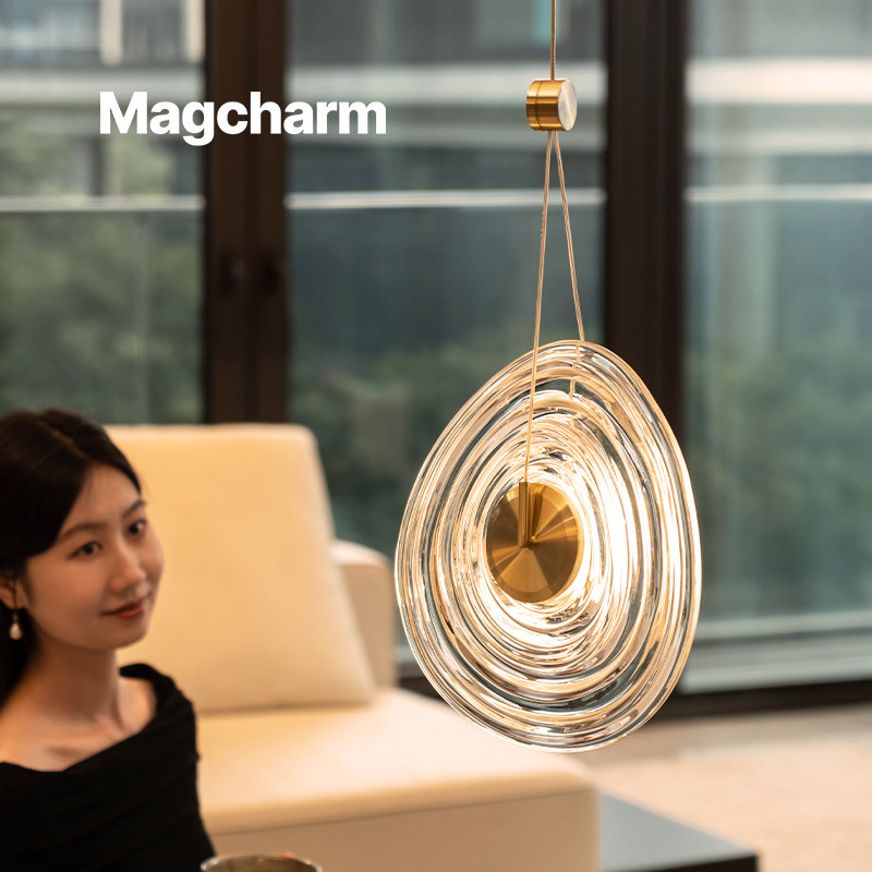 诺克Magcharm 梦旋卧室床头吊灯高级感轻奢玄关小吊灯主卧吊线灯