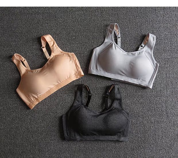 Cố định ngực pad chạy thể thao đồ lót nữ yoga tập thể dục mà không có vòng thép vest thu thập chống sốc và nhanh chóng làm khô áo ngực thể thao ao lot the thao
