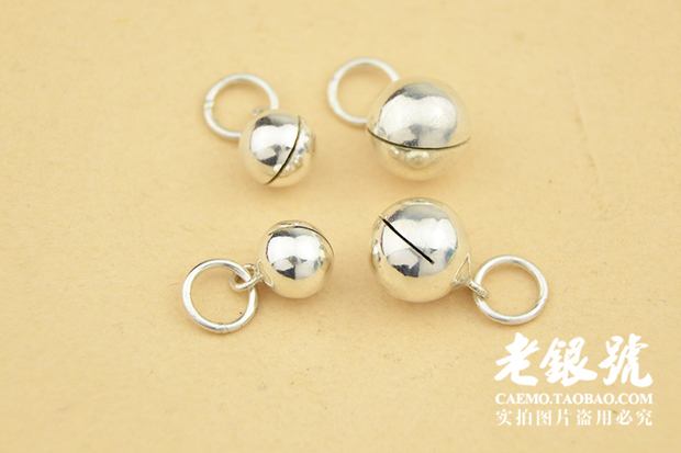 S925 Sterling Silver Bell DIY Đính cườm Mặt hàng Vòng tay Mặt dây treo Nữ hàng loạt Nhà máy Gửi $ B - Vòng chân vòng chân cá chép nữ