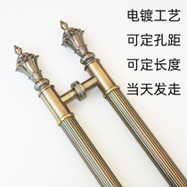 European-style Chinese-style hotel KTV shop wooden door glass door door handle bronze stainless steel door door handle