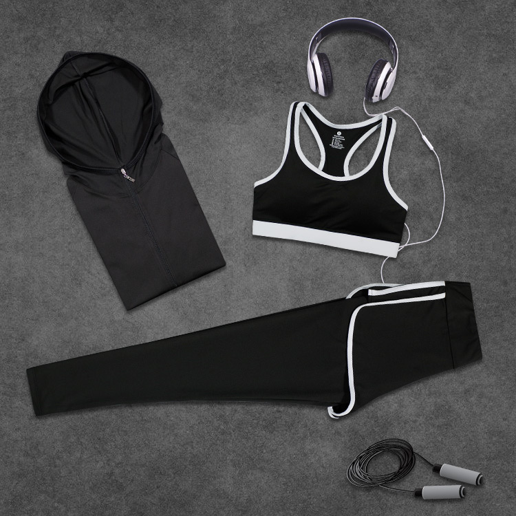 Mùa thu và mùa đông quần áo yoga dài tay tập thể dục chạy thể thao áo sơ mi khô nhanh phụ nữ áo hoodie rộng béo mm cỡ lớn áo bra tập yoga