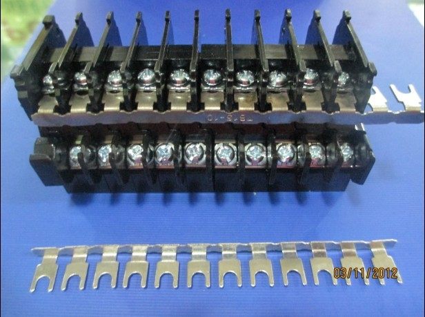 12 position terminal block connection strip TBR10 TBC10 TBD10 terminal block short circuit piece Short connector piece