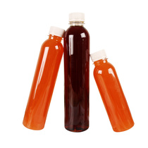 Transparent plastic bottle 250 ml 500ML beverage bottle milk tea bottle food grade juice bottle enzyme bottle take-out with lid