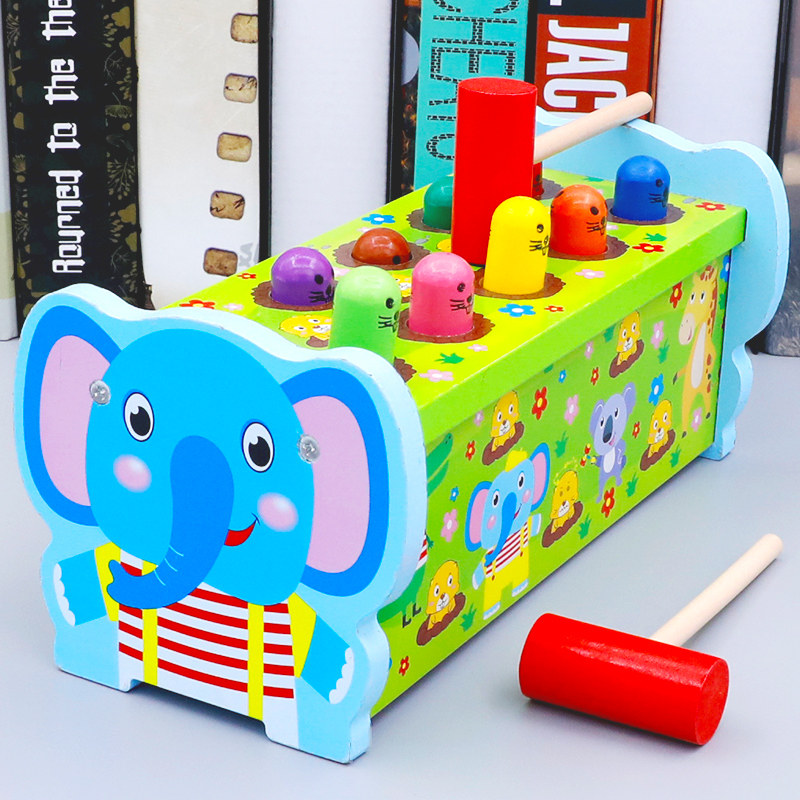 Large Gopher toy toddler children puzzle force 0 Baby 1 a 2 and a half years old 3 boy girl baby banging mouse