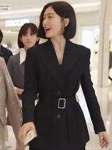 Blazing her Qin Lan stars the st black small suit woman with a slim workplace high-end ladend