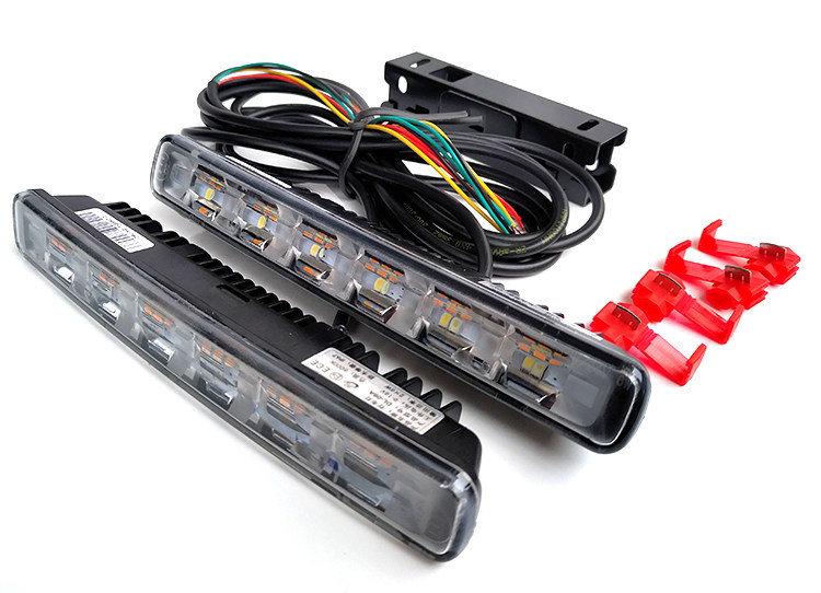 12V Car Retrofit Universal Day Line Lights Super Bright Waterproof High Power LED Daytime Running Lights