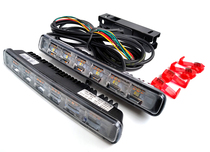 12V car modification universal daytime running light super bright waterproof high power LED streamer turn yellow light daytime running light