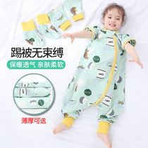 English Type Baby Sleeping Bag Spring Autumn Winter Season Universal Thickening Thin section Baby child anti-kick by newborn Sub-legs