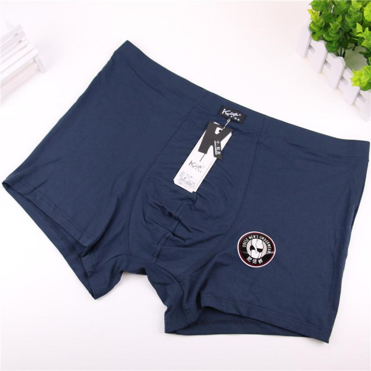 Kadoff Men phương thức quần short boxer màu rắn 2210 chất béo đồ lót 1023 cộng với phân bón tăng màu đỏ lớn áo lót nam