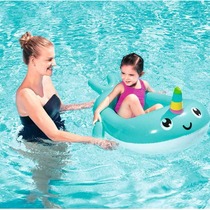 Bestway Unicorn Whale Inflatable Childrens Water Park Small Boat can take the water for home Swimming Circle Circle Seat Circle