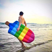 Water inflatable floating board boat for adults buoyancy stick popsicle floating bed ice cream floating row toy childrens swimming pool hovercraft