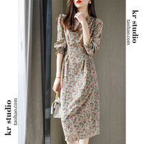 Special Cabinet Mall Withdrawal of Cut Mark Womens Clothing Halal Bins foreign trade Pick a line Brand elegance Elegant Temperament Even Dress Spring