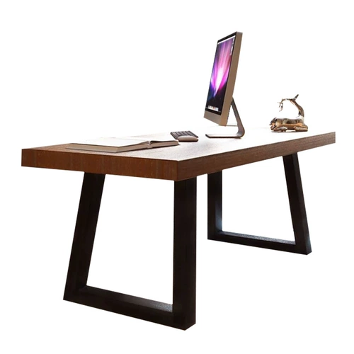 Loft Solid Wood Computer Desk Стол Стол простые железные рабочие столы конференции на стол длинный стол промышленного стиля длинное стол