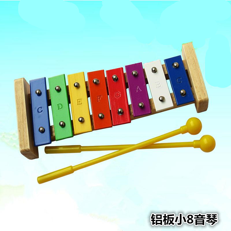 The small 8 musical organ Orf kindergarten early education center teaching tool playing instrument aluminum plate band