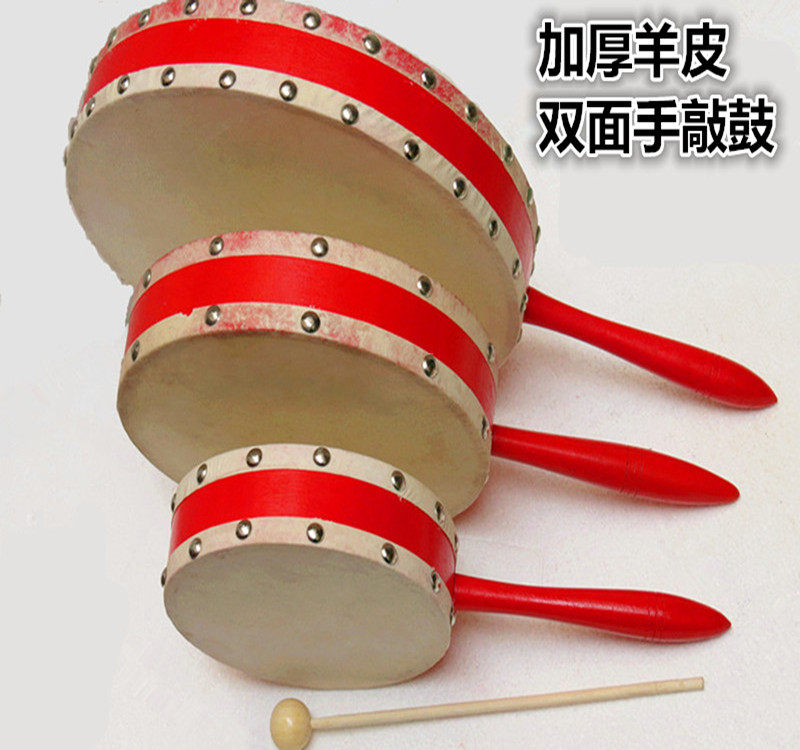 ORF Percussion hand drumming Double-sided hand drumming Xinjiang dance supplies Sheepskin hand drumming Tambourine