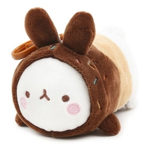South Korea Official Web Molang Round Rolling Potato Rabbit Doll Pendant Doughnut 13cm Special