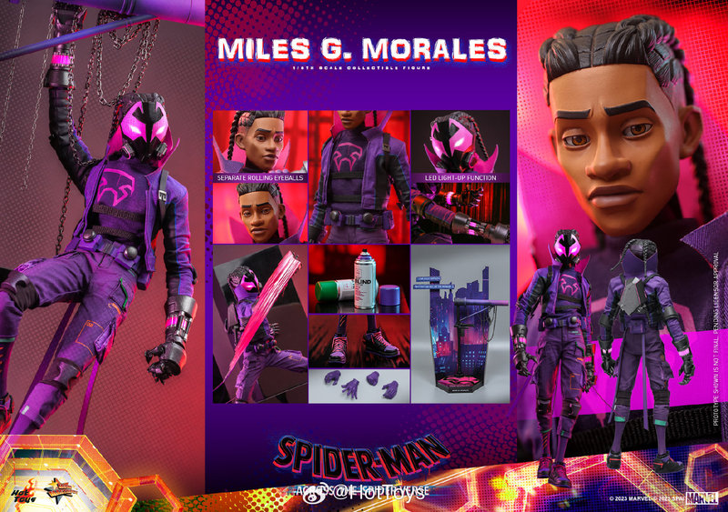 [in Stock] Ht Hottoys Mms725 Spider-Man Across the Spider-Verse Miles Model Standard Edition