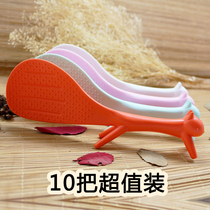 Kitchen cooking and dining tableware cute squirrel vertical plastic rice cooker serving rice spoon non-stick cooking rice shovel