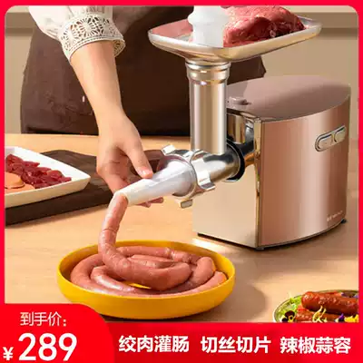 Jinzheng electric meat grinder household commercial multi-function automatic stainless steel churning meat filling machine sausage small