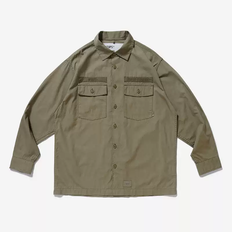 特价现货WTAPS BUDS LS COTTON SATIN 20AW 两袋衬衣-淘宝Taobao | 天猫