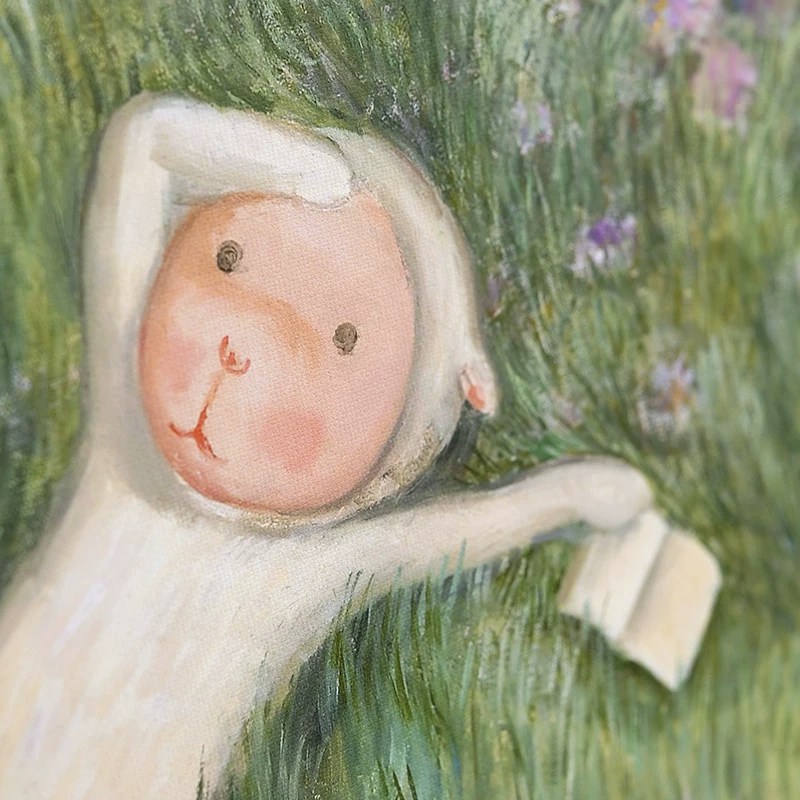Qimu Art X Ян Юйюан художник оригинальная подпись принт ограниченный выпуск 99 экземпляров для гостиной