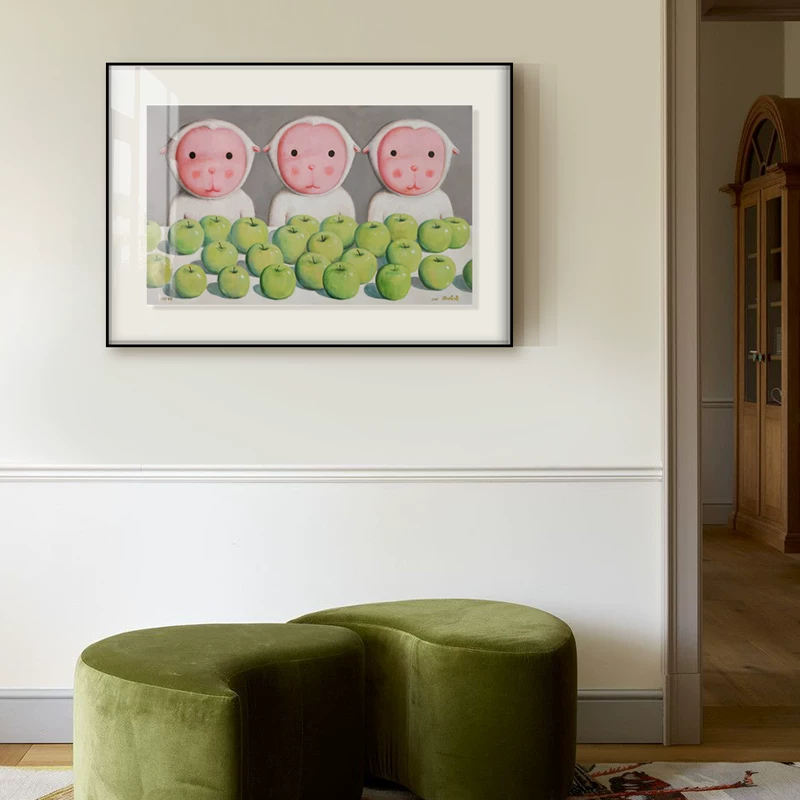 И Art L Yang Yuanyuan Подпись ограниченная печать Искусство оригинальное пространство Decoration Sanyang Kaitai