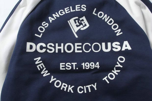 DCSHOECOUSA mới DC nam Nhật Bản dày lên đồng phục bóng chày thể thao giản dị màu xanh và trắng 5410J807 quần áo bộ adidas nam