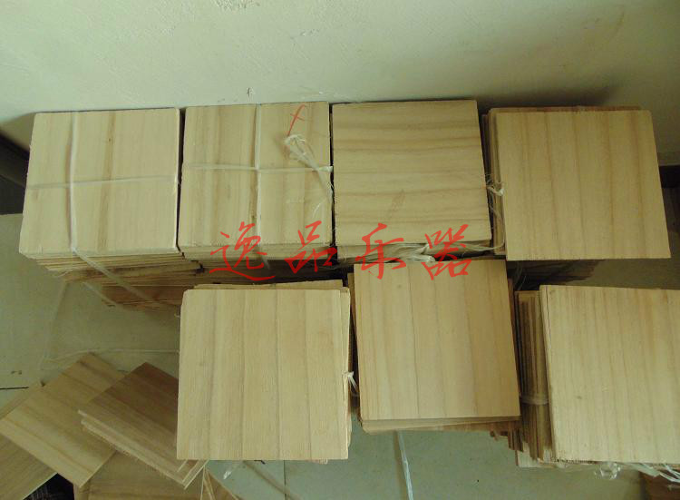 [Chính hãng] phụ kiện nhạc cụ Henan Lankao Paulownia Bảng âm thanh Banhu bán hàng trực tiếp nhà máy 13 * 13cm - Nhạc cụ dân tộc đàn bầu